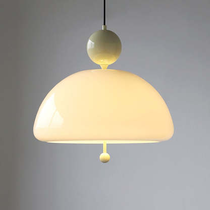 Nordic Red Glass Living Room Pendant Light