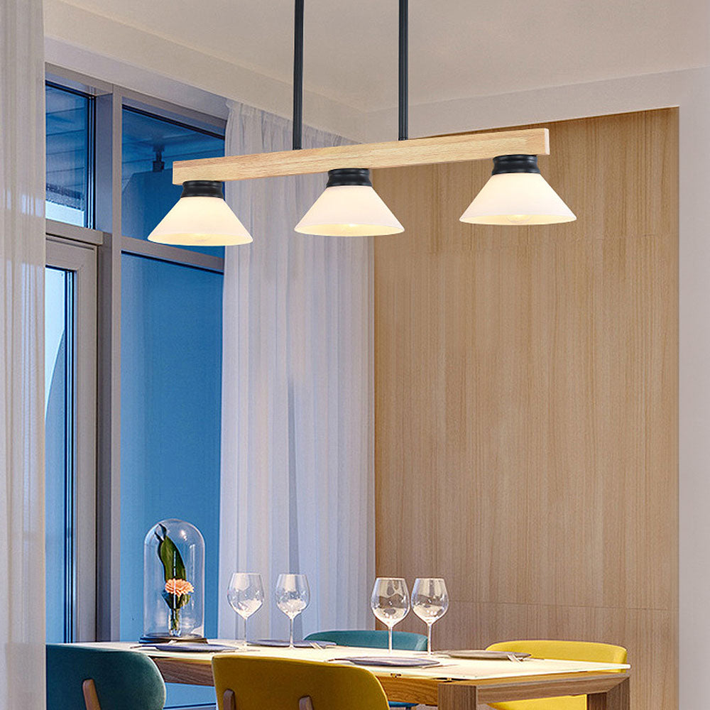 Contemporary Wooden Ceiling Lights For Kitchen Island