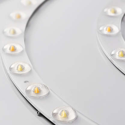 Minimalist Round Acrylic Colorful Bedroom LED Ceiling Light