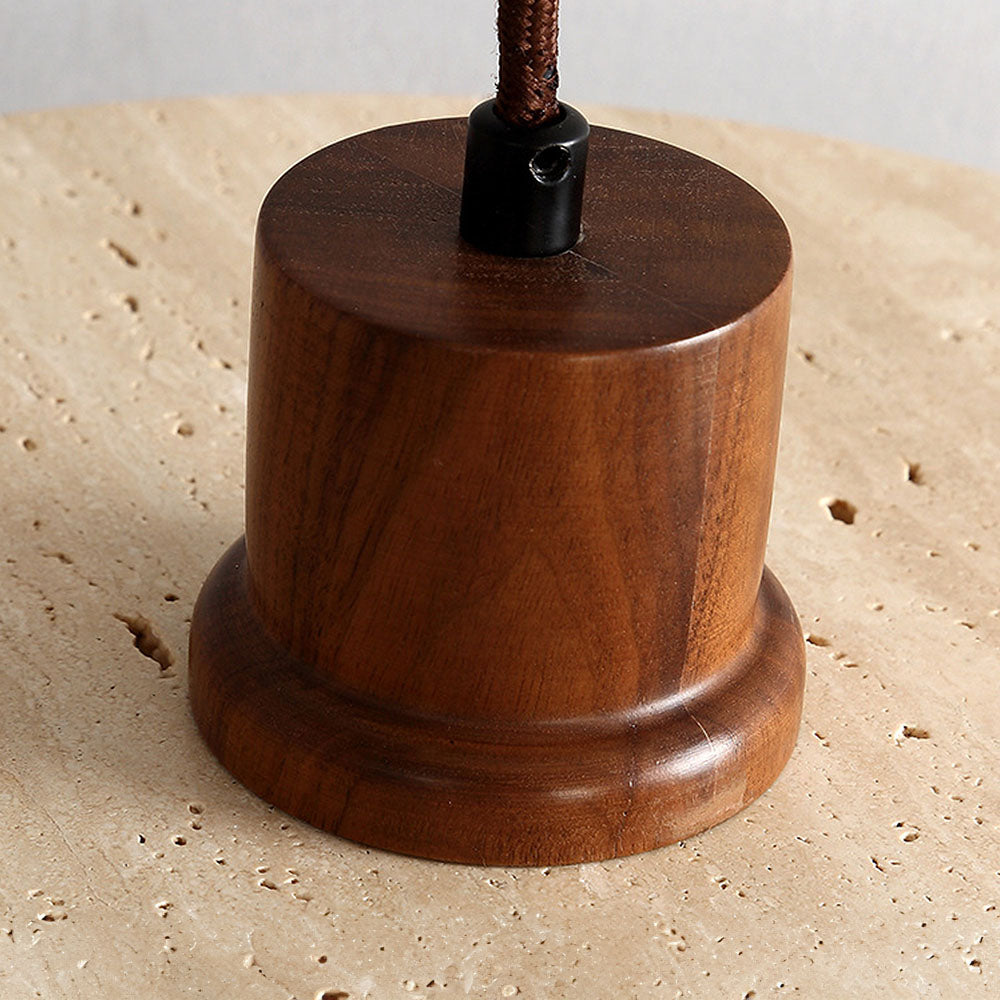 Retro Rustic Natural Stone Pendant Light For Dining Room