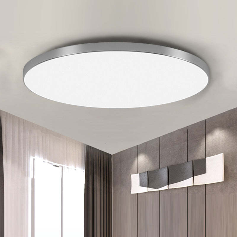 Homdiy Minimalism Round Led Ceiling Light Simple Black Ceiling Lamp