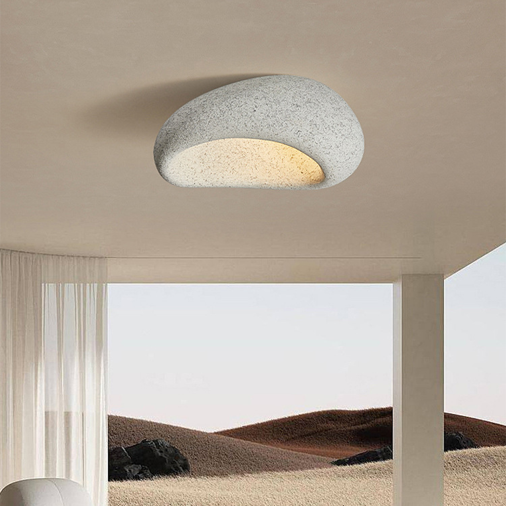 Wabi Sabi Khmara Flush Ceiling Light -Homdiy