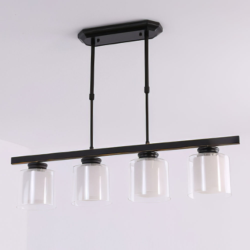 Multi-Bulbs Glass Dining Room Ceiling Lights