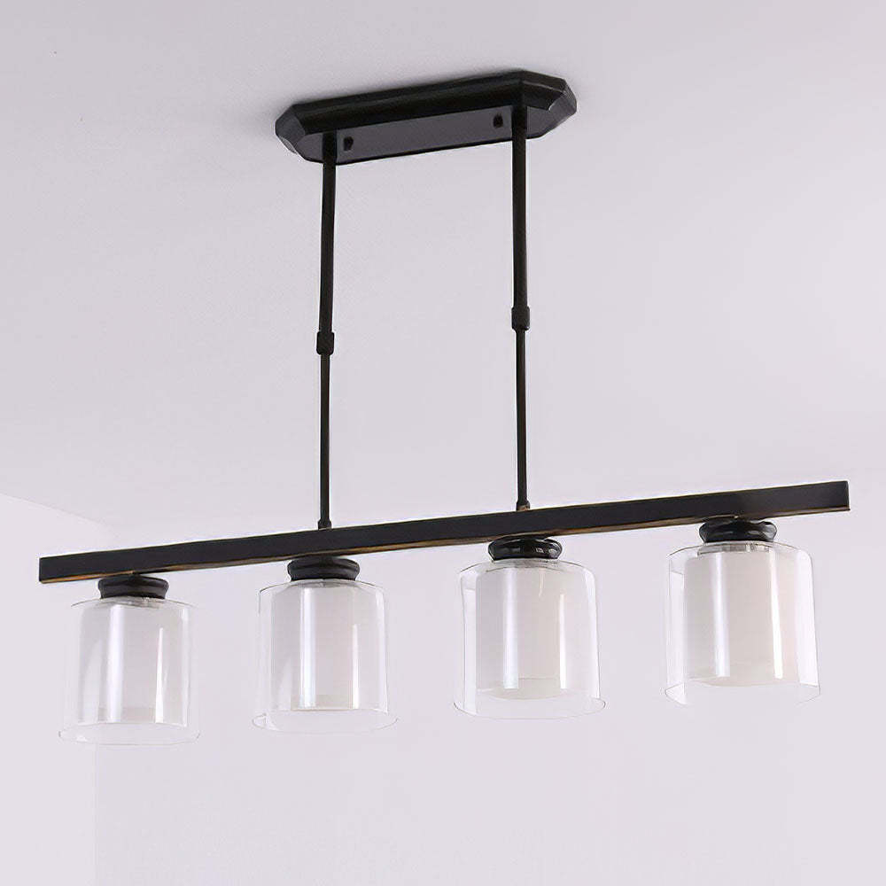 Multi-Bulbs Glass Dining Room Ceiling Lights