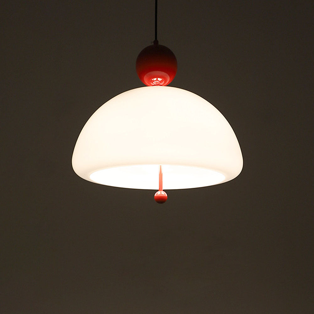 Nordic Red Glass Living Room Pendant Light