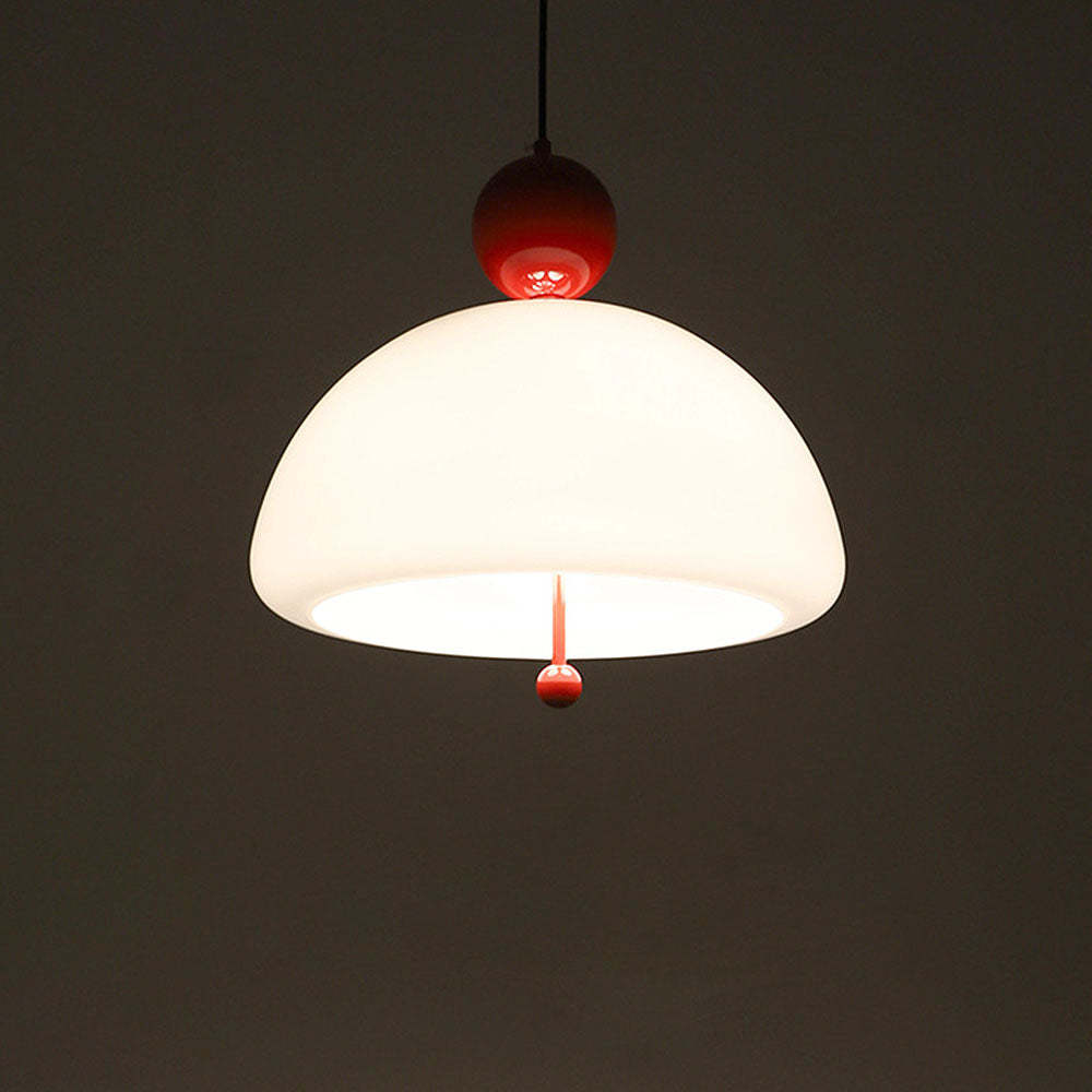 Nordic Red Glass Living Room Pendant Light