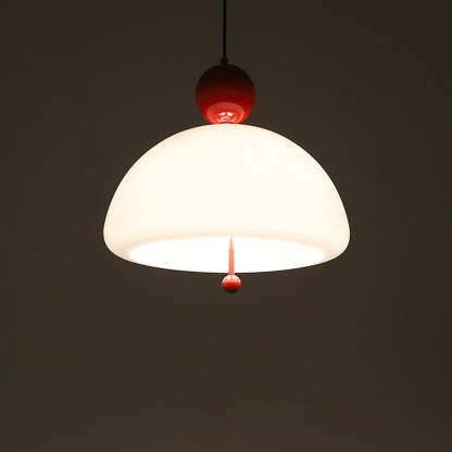 Nordic Red Glass Living Room Pendant Light