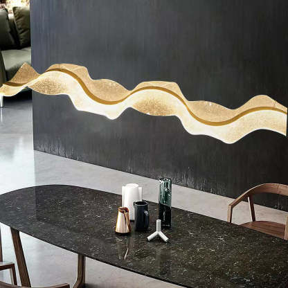 Designer Modern Nordic Wavy LED Island Lighting