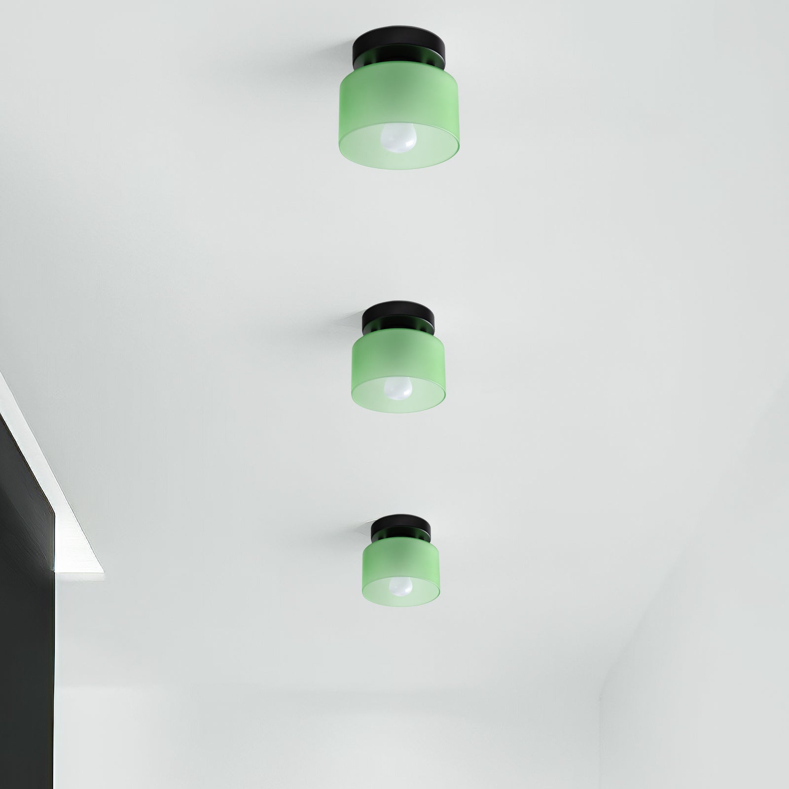 Bauhaus Glass Colorful Ceiling Lights