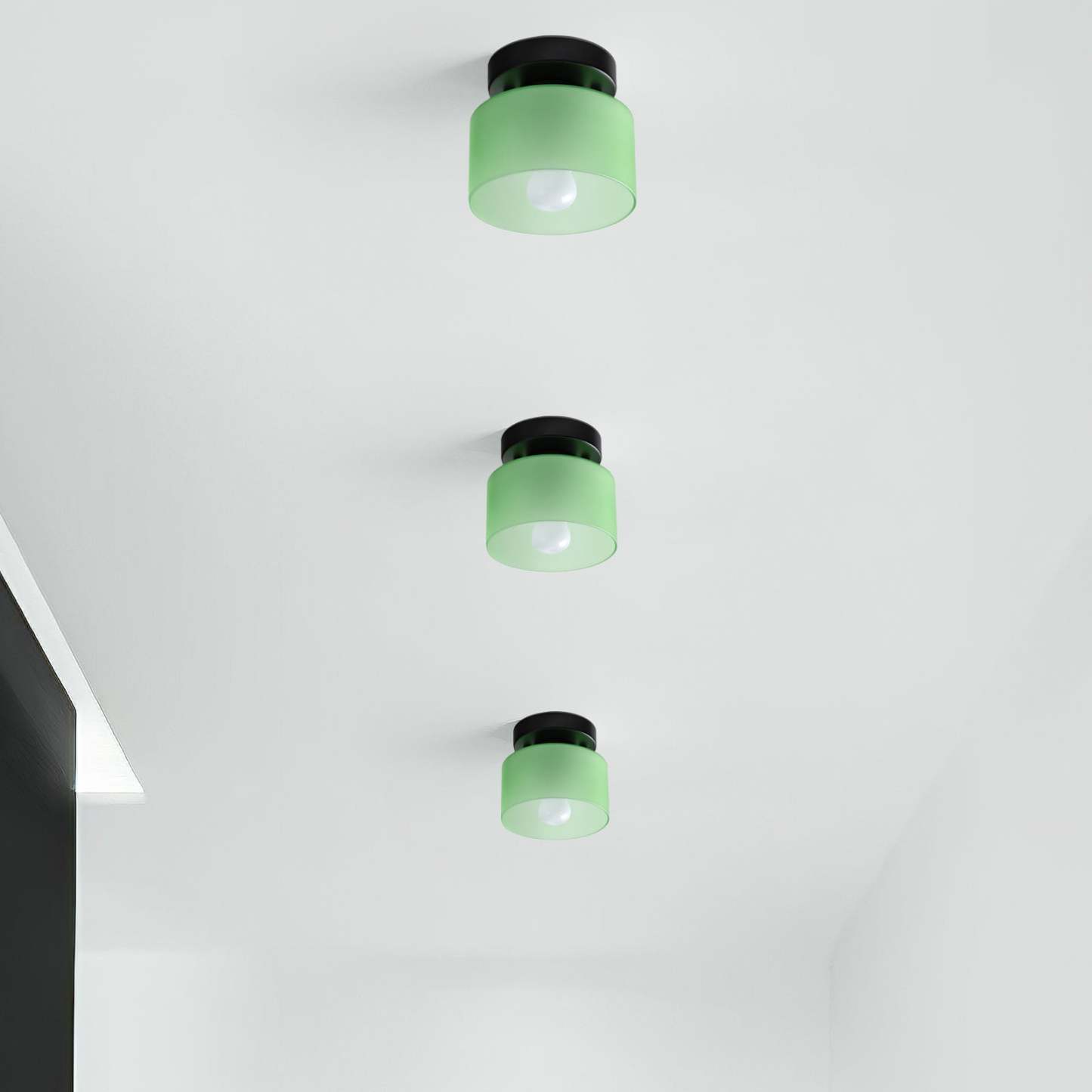 Bauhaus Glass Colorful Ceiling Lights