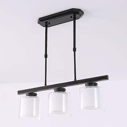 Multi-Bulbs Glass Dining Room Ceiling Lights