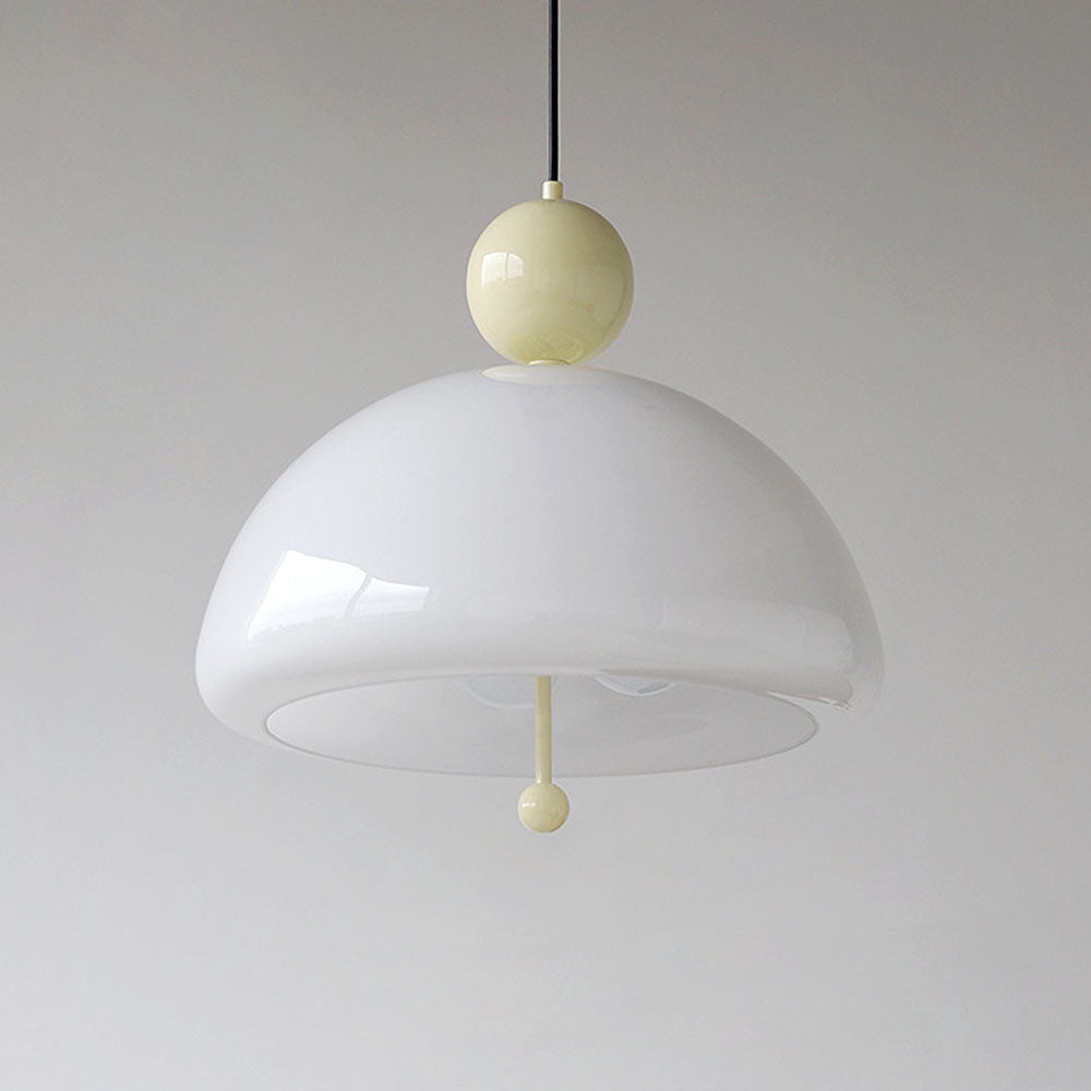 Nordic Red Glass Living Room Pendant Light