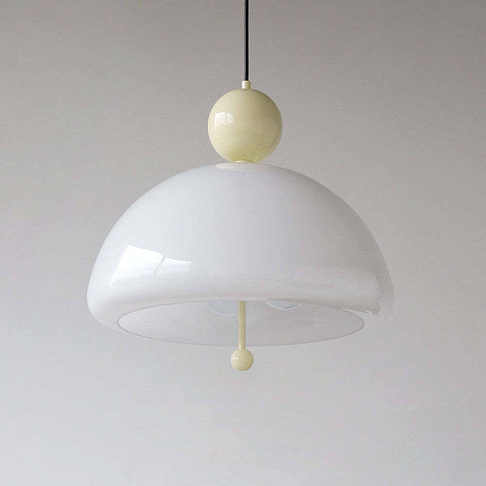 Nordic Red Glass Living Room Pendant Light