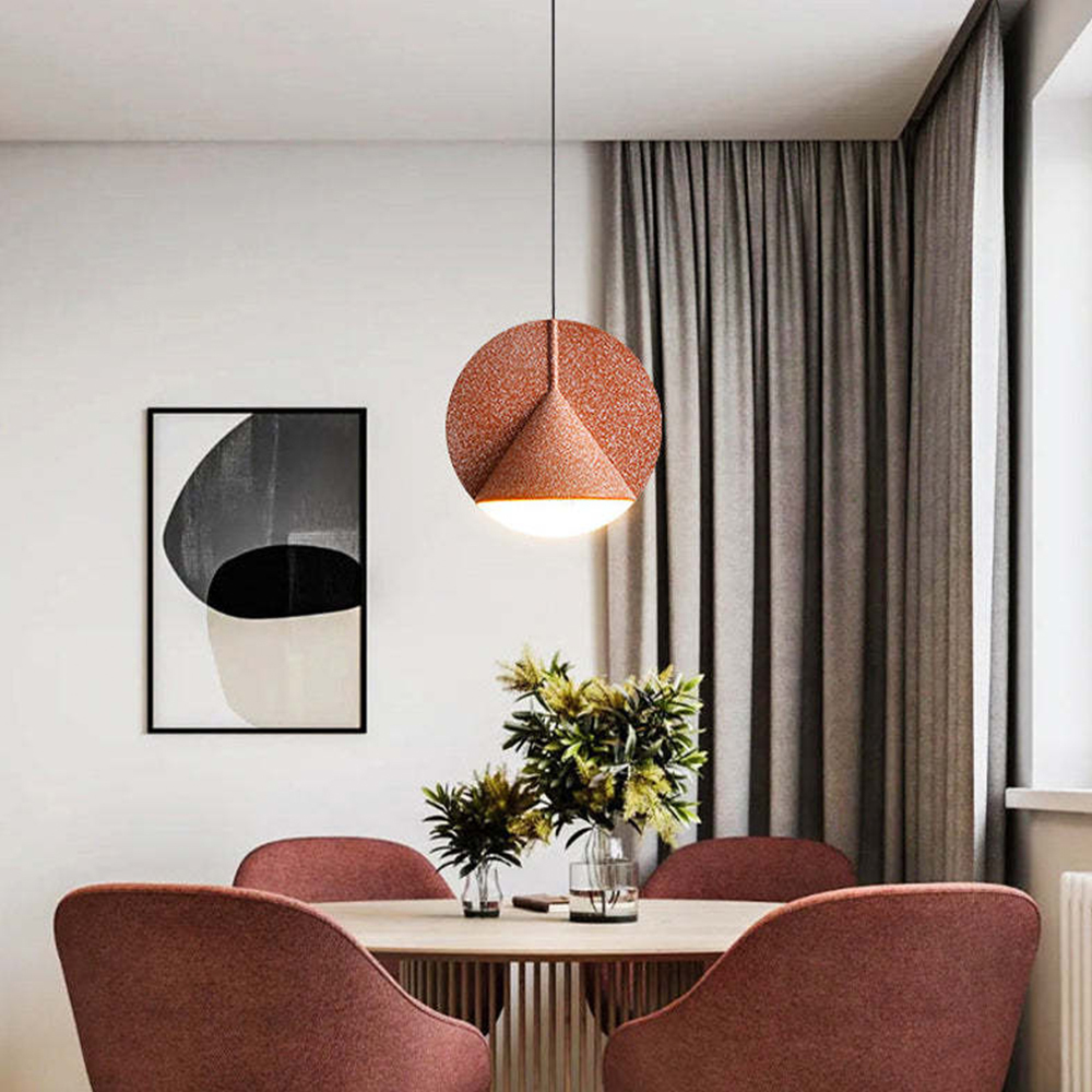 Macaron Industrial Resin LED Pendant Lights For Dining Room