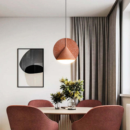 Macaron Industrial Resin LED Pendant Lights For Dining Room