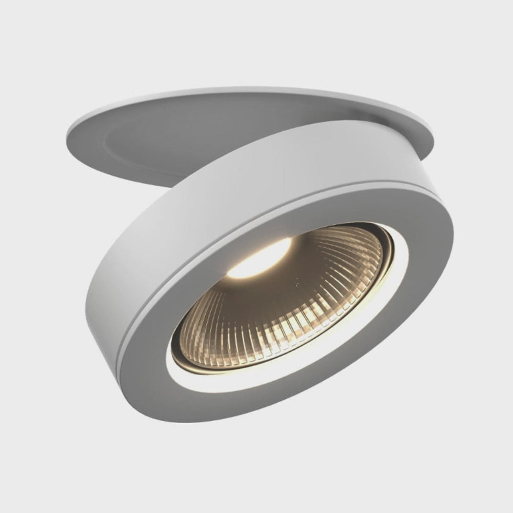 360° Rotatable Compact Round Aluminum LED Ceiling Downlights For Hallway