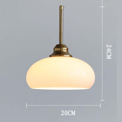 Contemporary Round White Bedside Pendant Lights