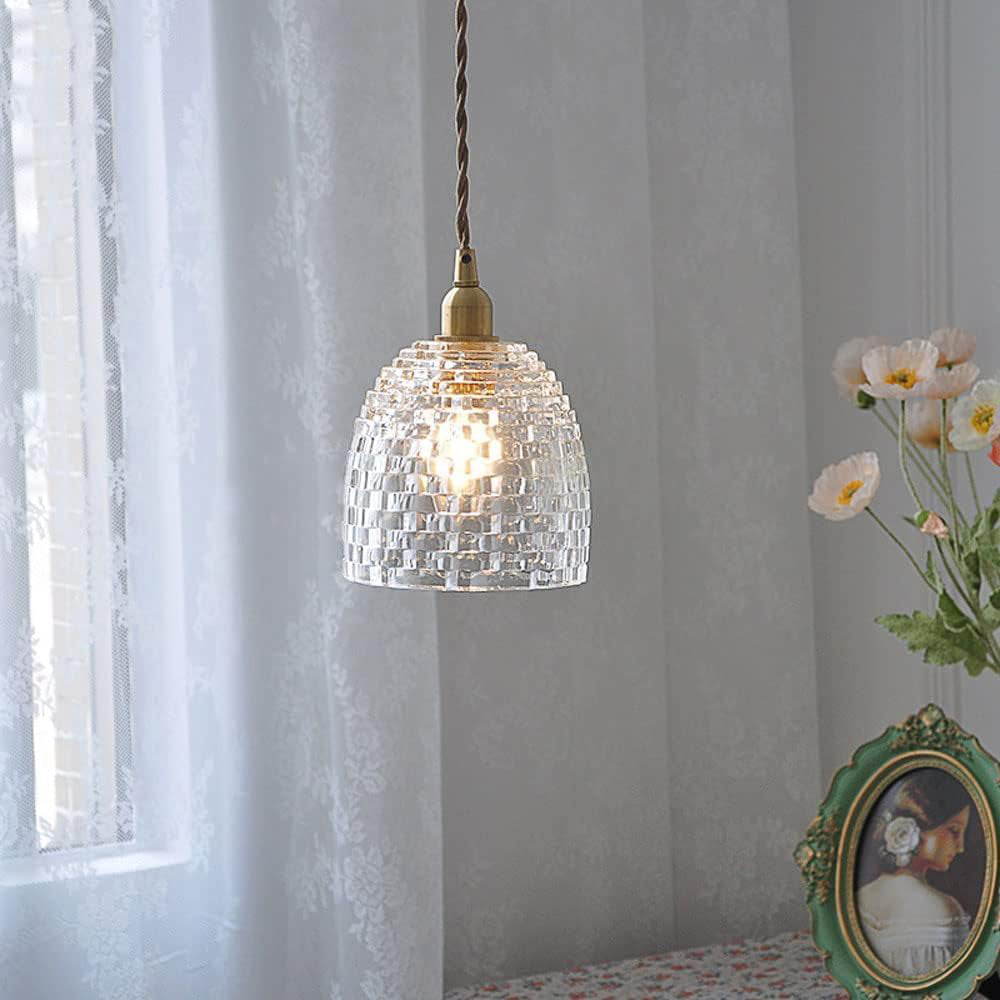 Vintage Mini Glass Pendant Lights For Bedroom