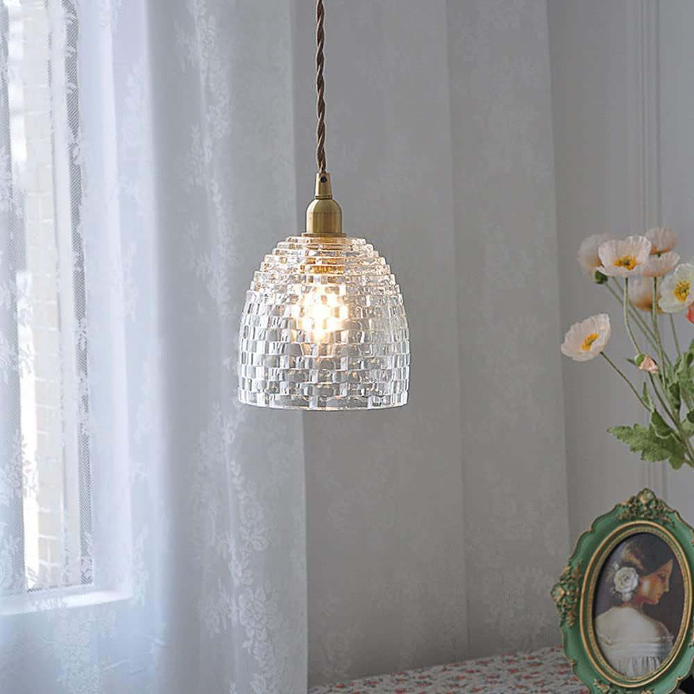 Vintage Mini Glass Pendant Lights For Bedroom