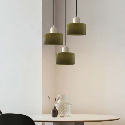 Contemporary 3-Heads Glass Pendant Light For Kitchen