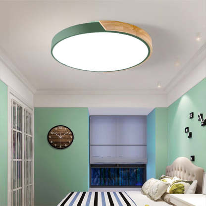 Homdiy Modern Colorful Ceiling Light Round Bed Room Ceiling Light