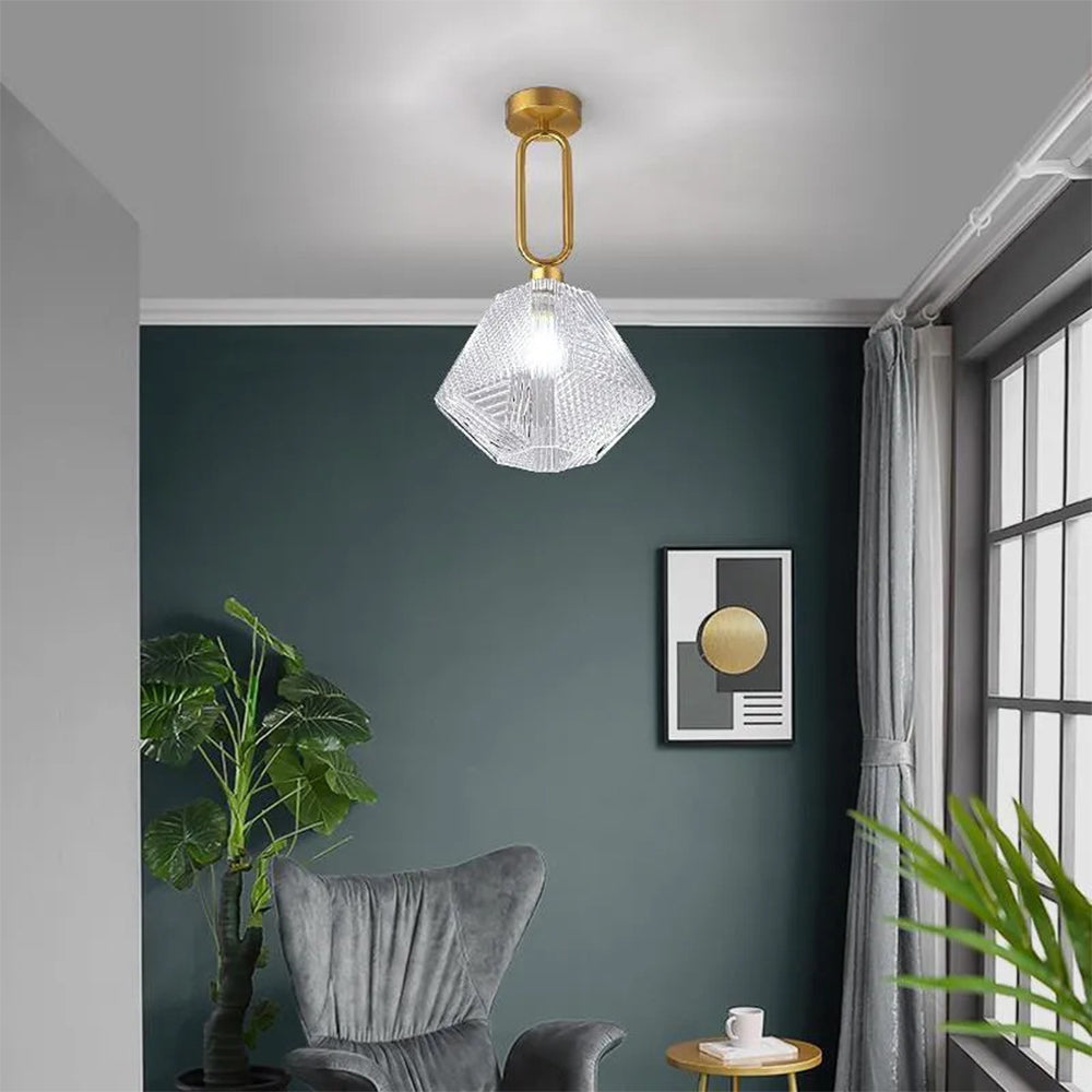 Homdiy Contemporary Modern Ceiling Lights Glass Hallway Ceiling Lighting