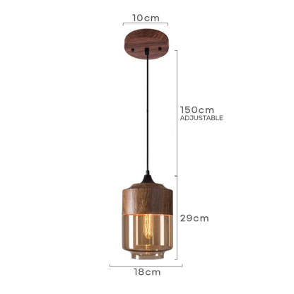 Retro Rustic Brown Organic Dining Room Pendant Lights