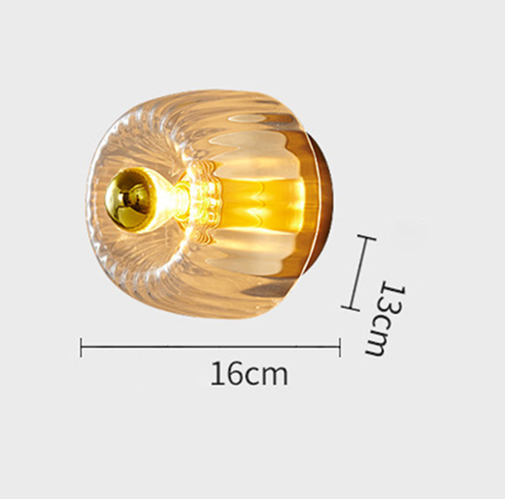 Contemporary Simple Mini Clear Glass Ceiling Light
