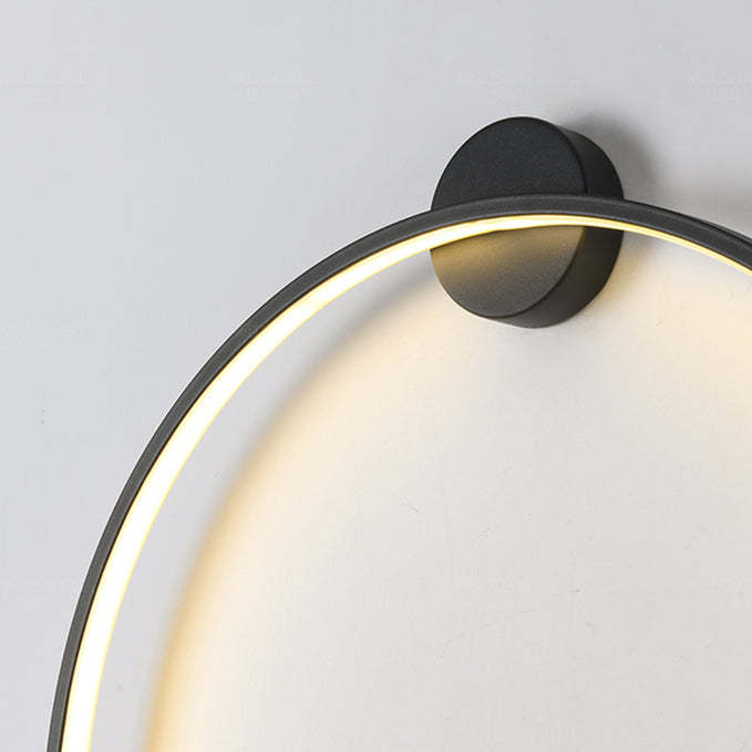 Minimalist Circle Background Decoration Wall Light -Homdiy