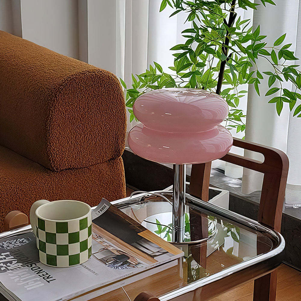 Morandi Glass Simple Living Room Mini Table Lamp