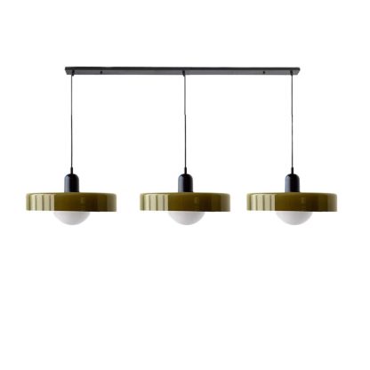 3 Heads Simple Bauhaus Glass Pendant Light -Homdiy