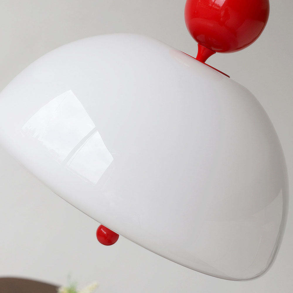 Nordic Red Glass Living Room Pendant Light