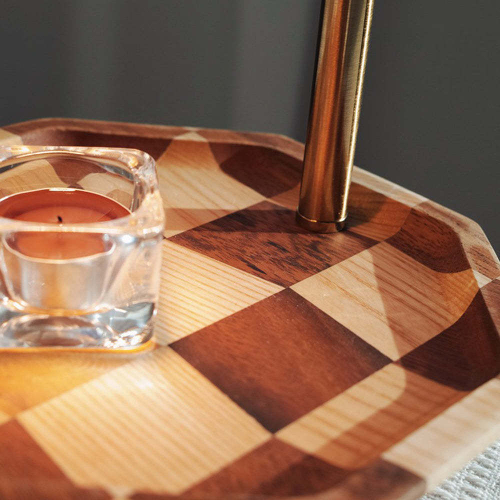 Wood Vintage Decorative Candle Warmer Lamp