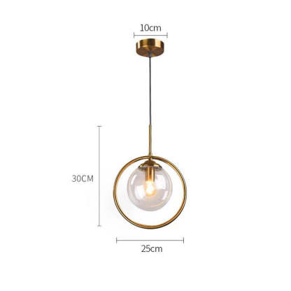 Creative Ball Glass Dining Room Pendant Light