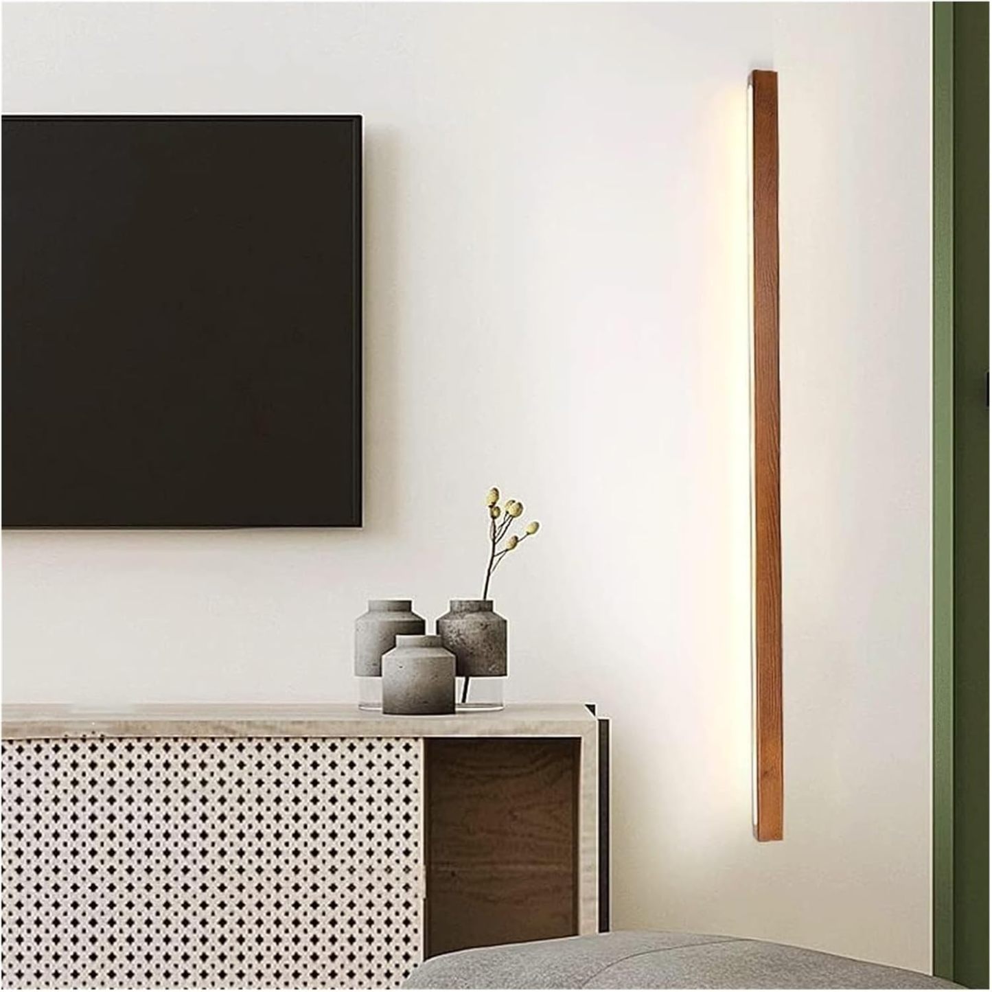 Nordic Wood Simple Mirror Bathroom Wall Lighting