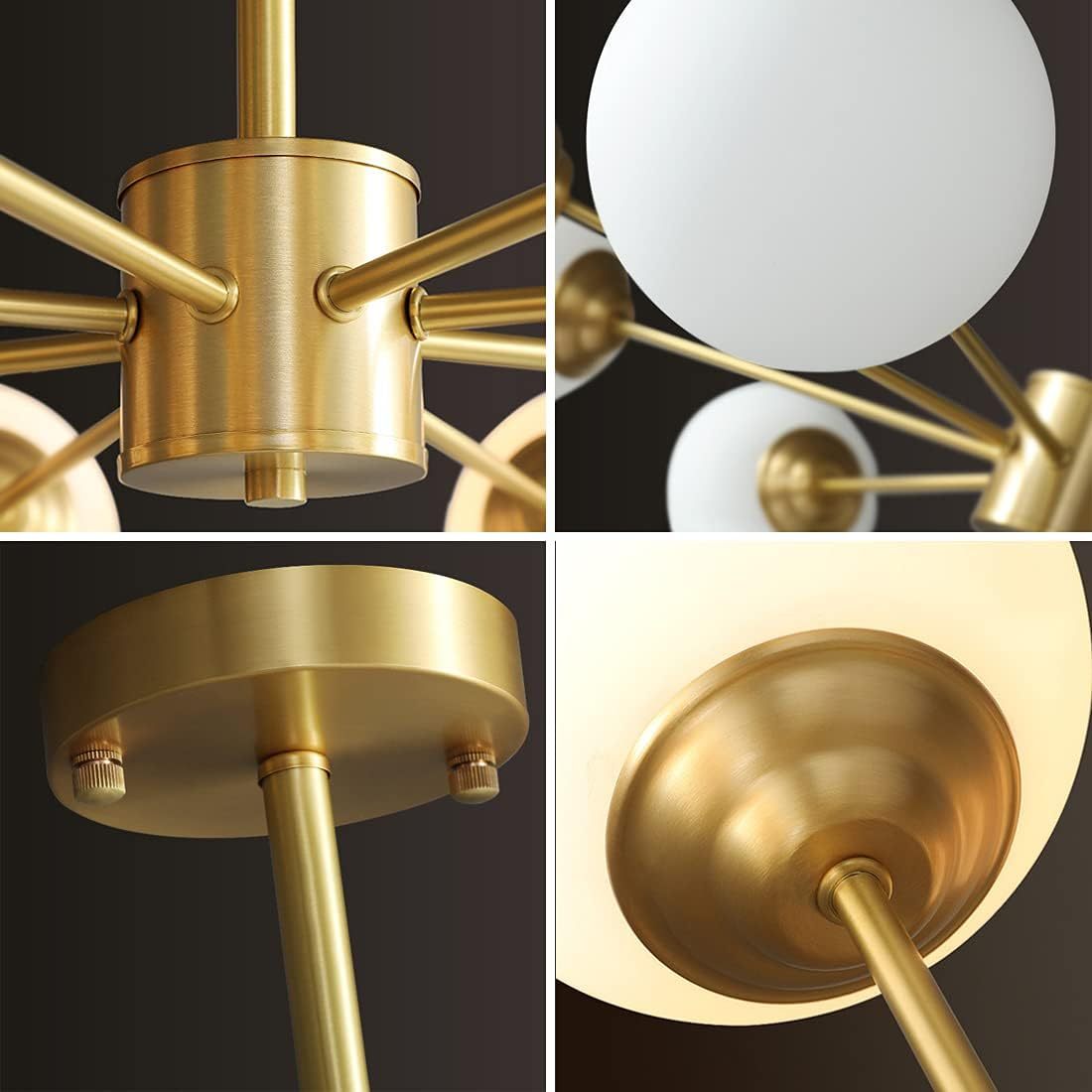 Modern Gold Luxury Brass Chandelier Light For Bedroom