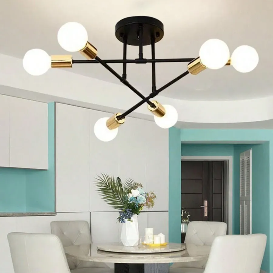 Semi Flush Mount Iron Bedroom Ceiling Lights