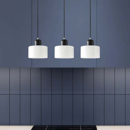 Contemporary 3-Heads Glass Pendant Light For Kitchen