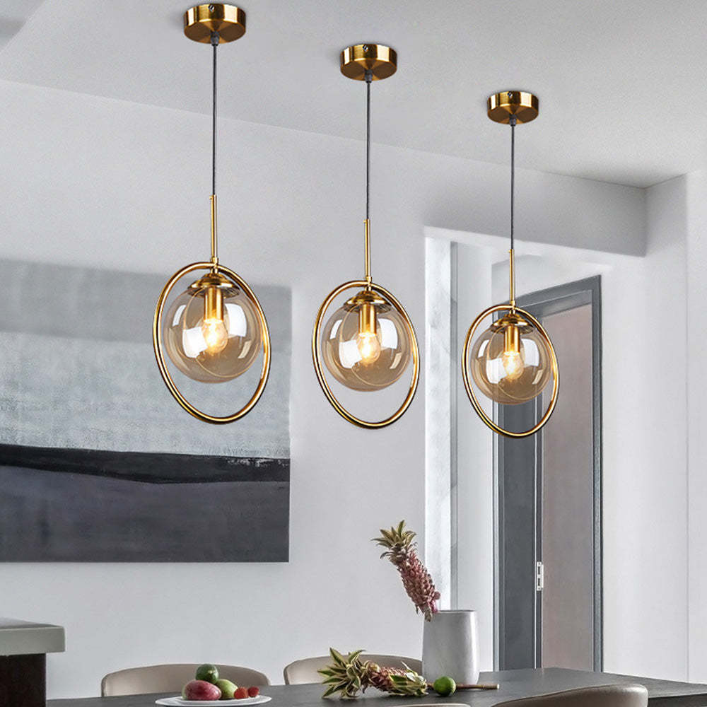 Creative Ball Glass Dining Room Pendant Light