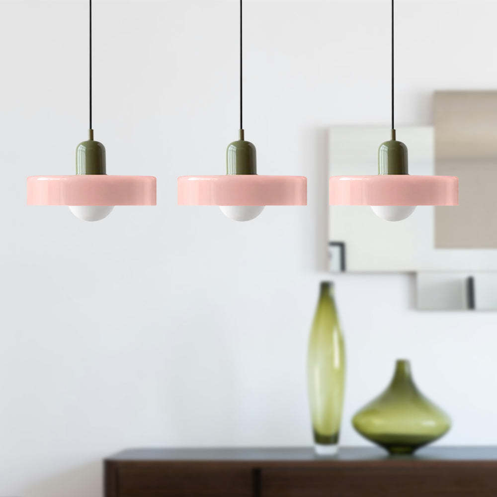 3 Heads Minimalism Art Decor Glass Pendant Light For Kitchen