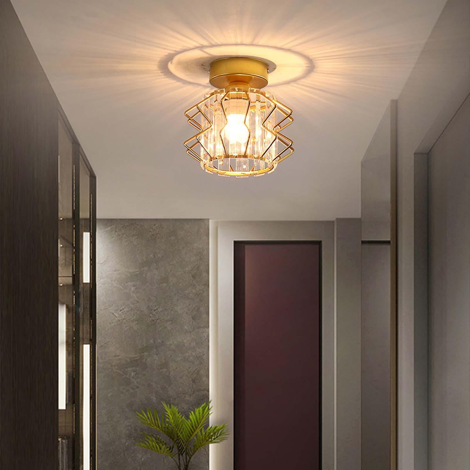 Unique Iron Crystal Ceiling Lights For Hallway