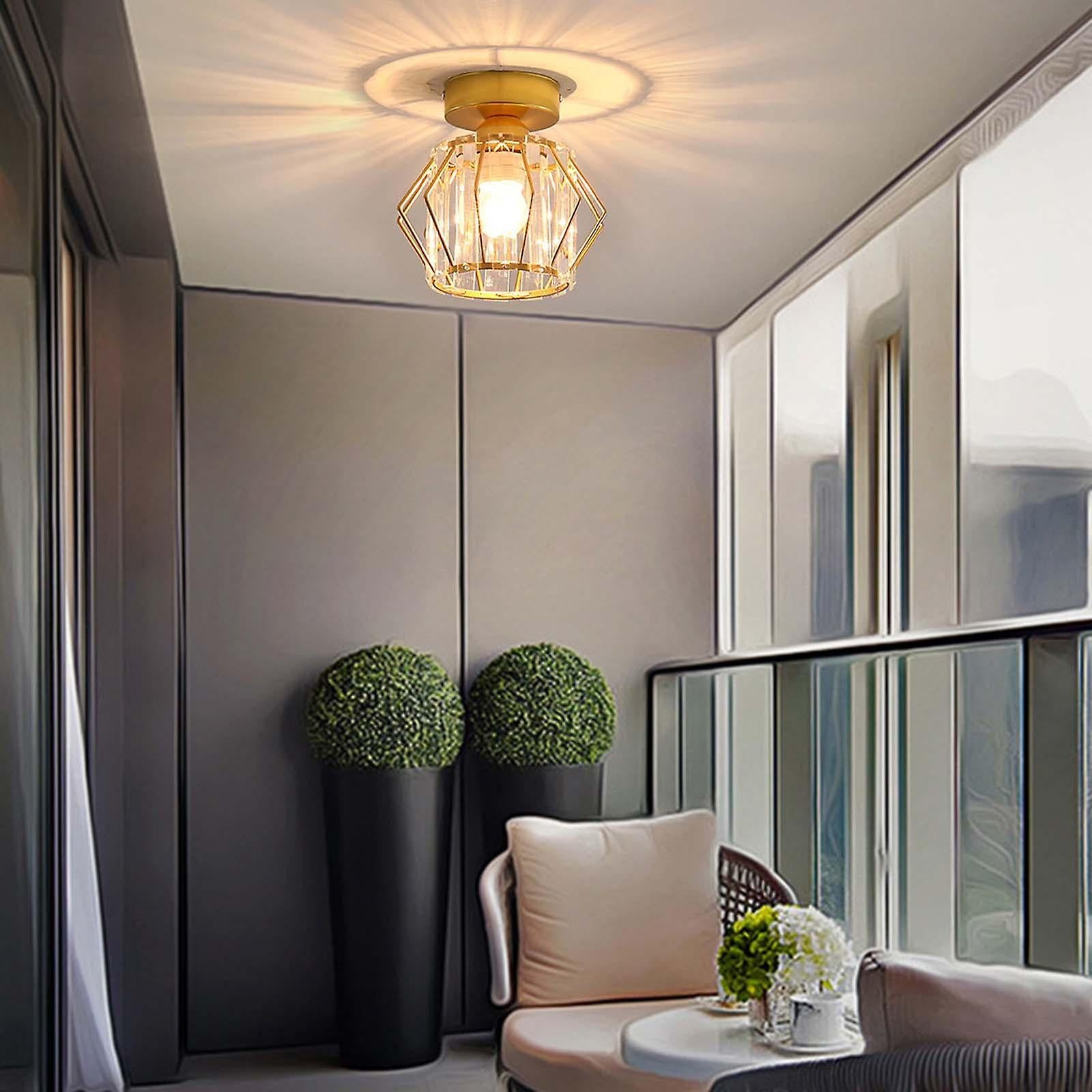 Geometric Iron Black Kitchen Lighting Ceiling