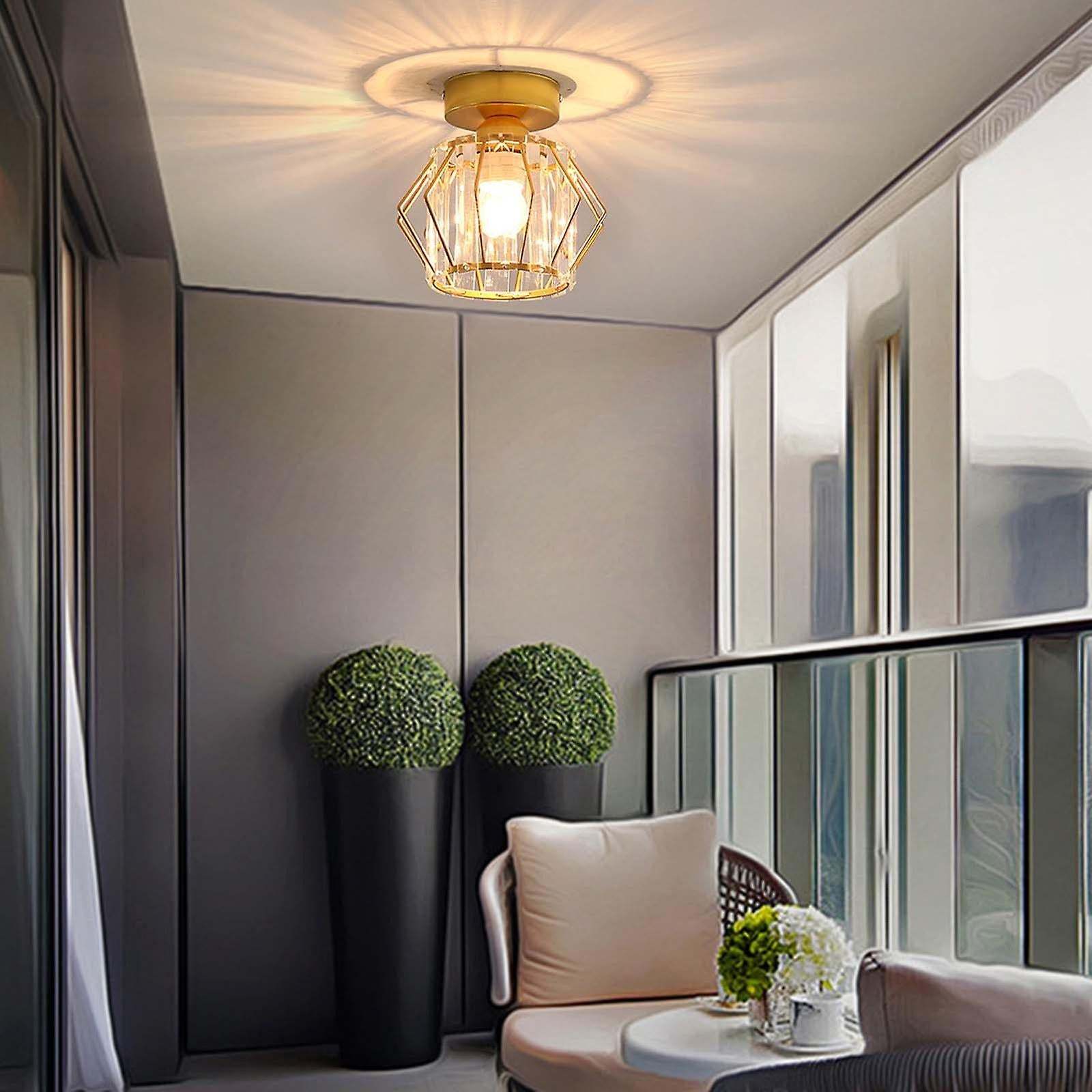 Geometric Iron Black Kitchen Lighting Ceiling