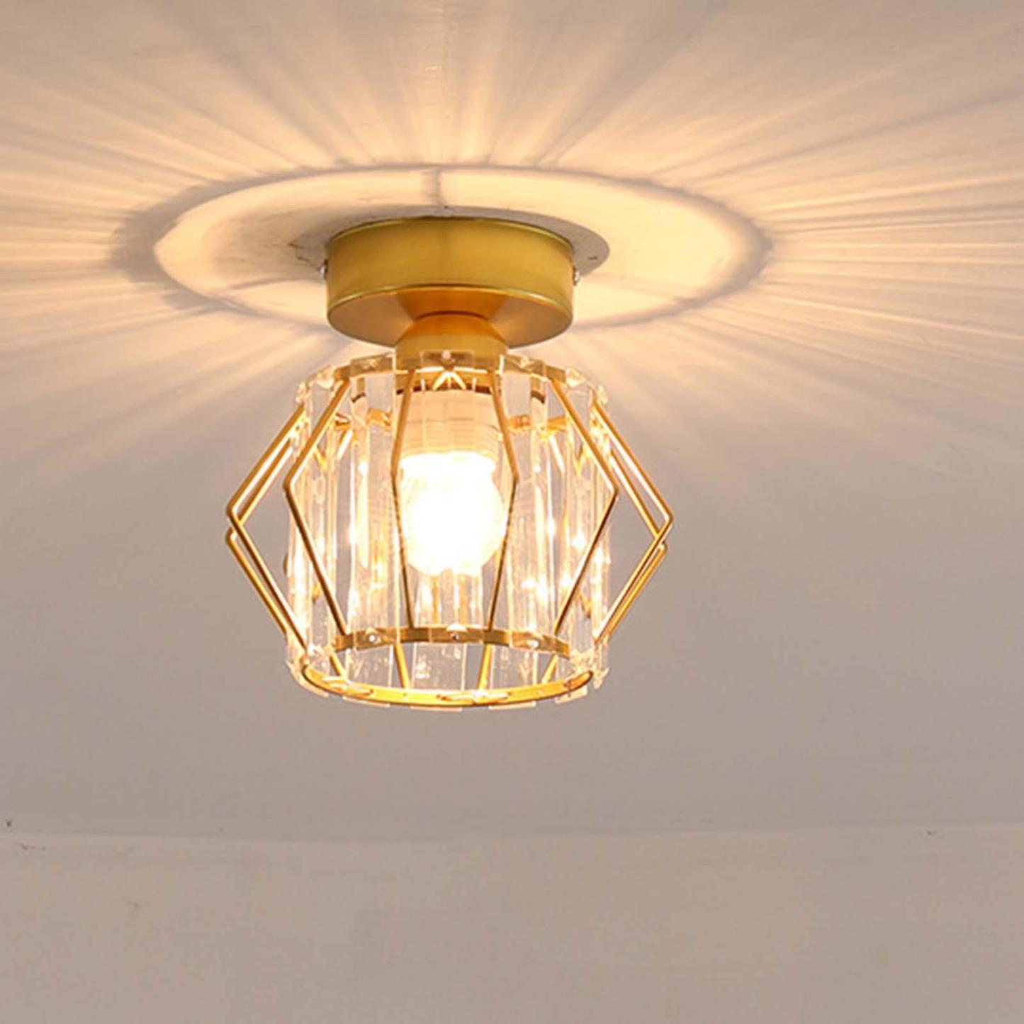 Geometric Iron Black Kitchen Ceiling Light