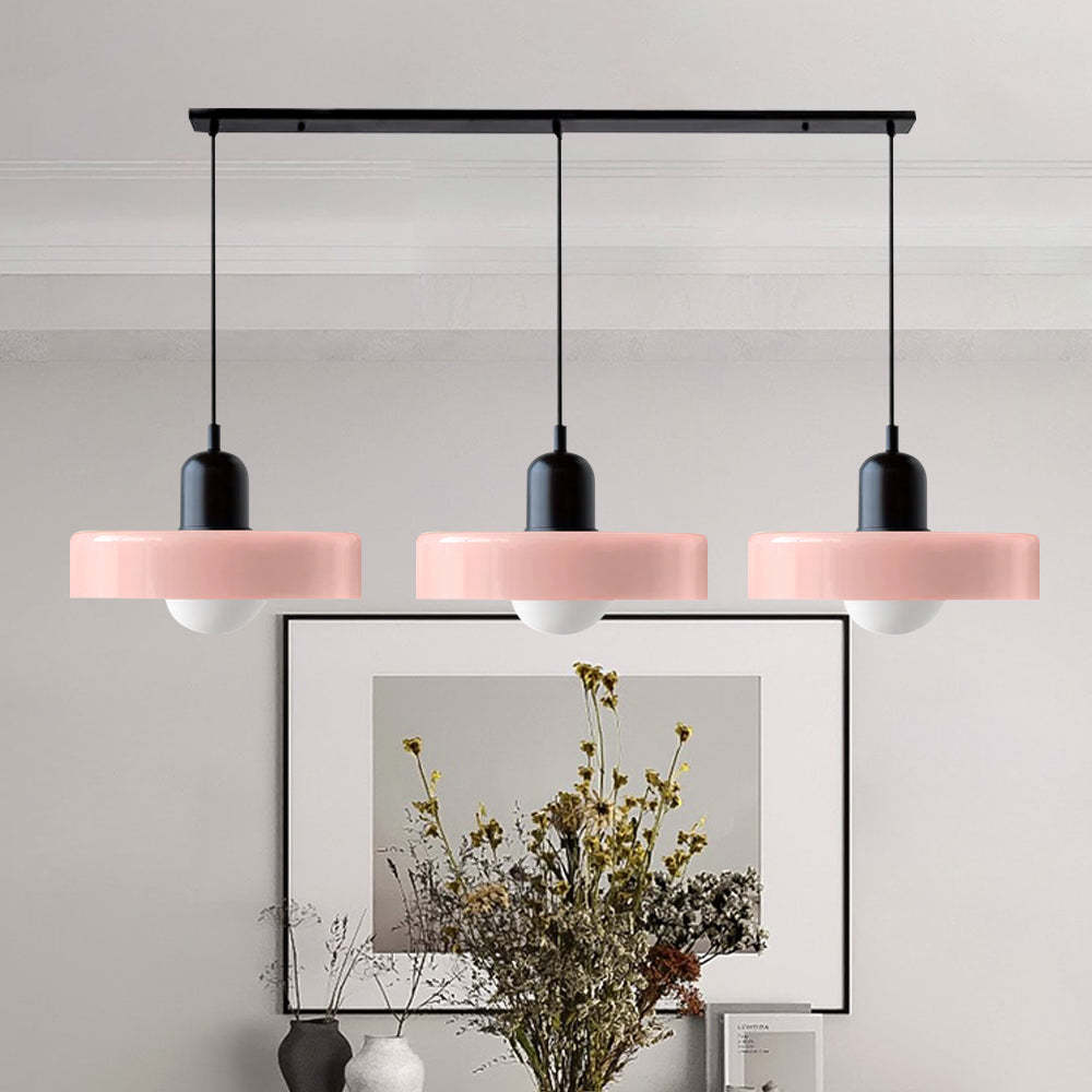 3 Heads Minimalism Art Decor Glass Pendant Light For Kitchen