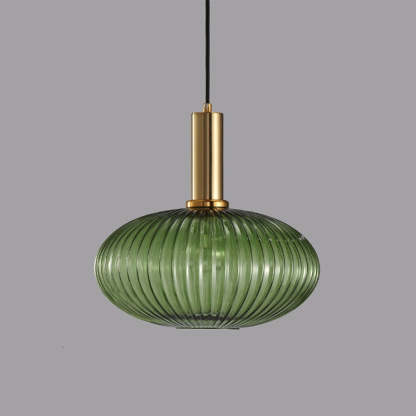 Retro Lantern Shape Stained Glass Pendant Light -Homdiy