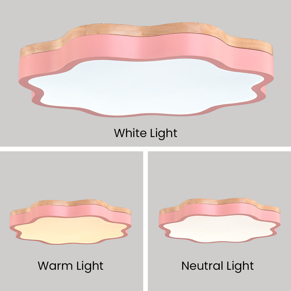 Modern Acrylic Flowers Kid LED Ceiling Light For Bedroom