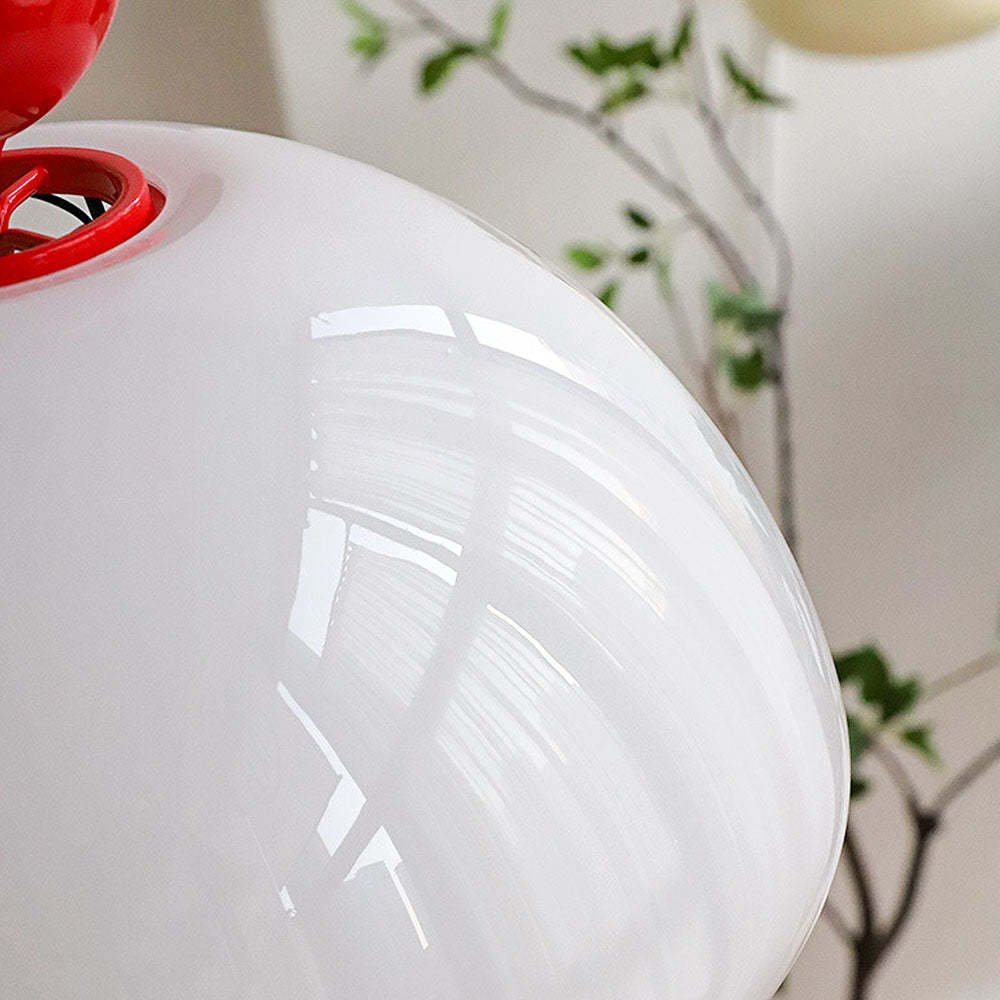 Nordic Red Glass Living Room Pendant Light