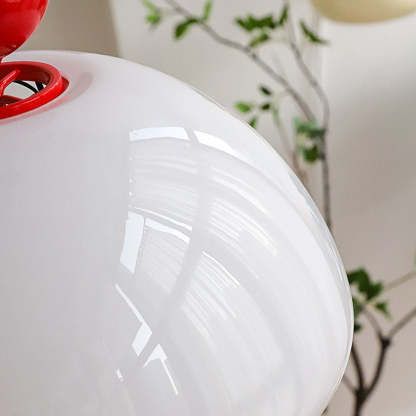 Nordic Red Glass Living Room Pendant Light