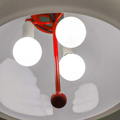 Nordic Red Glass Living Room Pendant Light